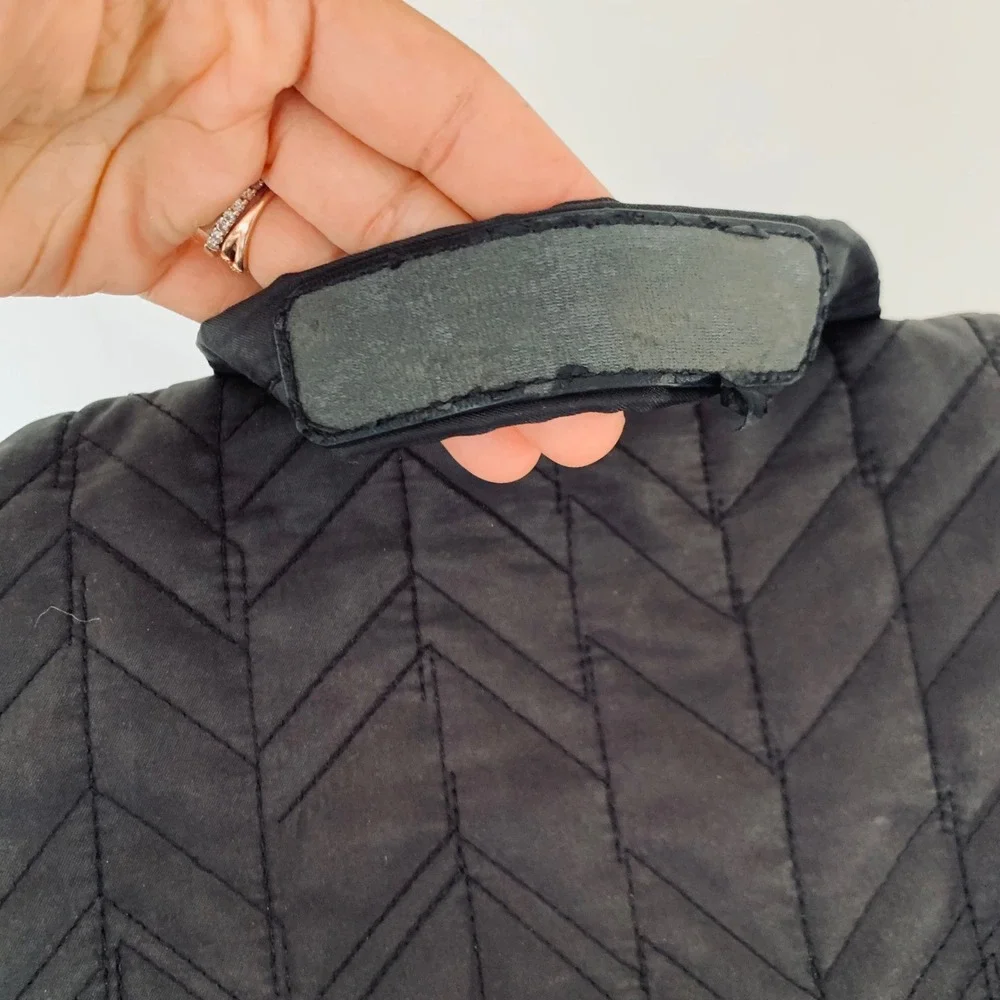 Skip Hop Forma Diaper Bag Backpack Black Chevron Quilted Padded Straps Travel